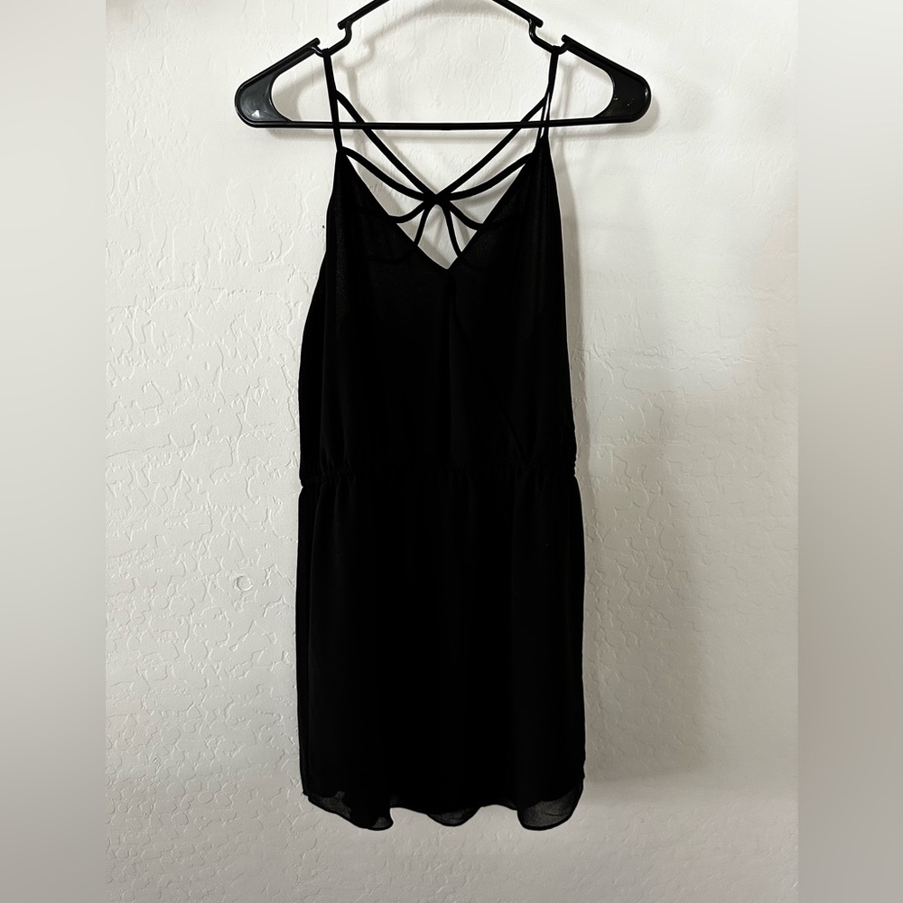 Black mini dress